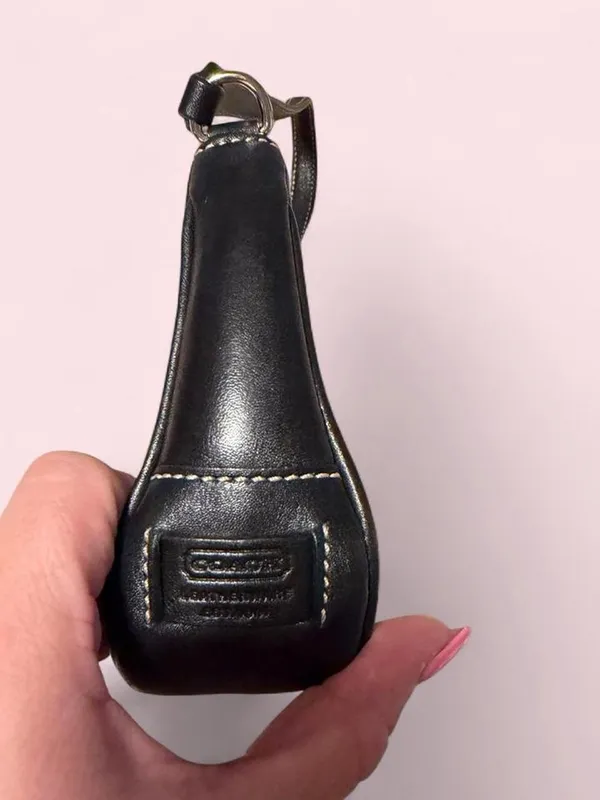 Vintage Coach Black Leather Shoulder Bag - Image 4