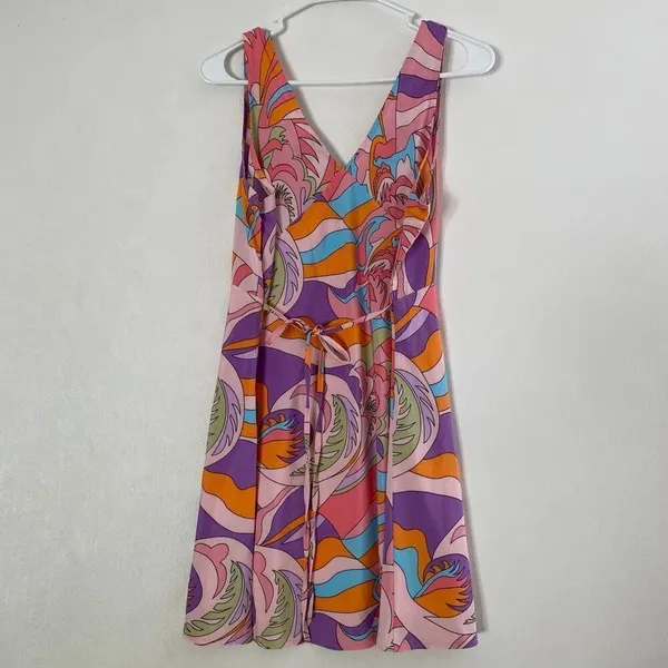 Princess Polly Psychedelic Mini Dress US 10 Retro Mod Groovy NWT - Image 3