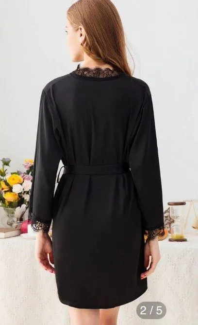 SheIn black robe - Image 4