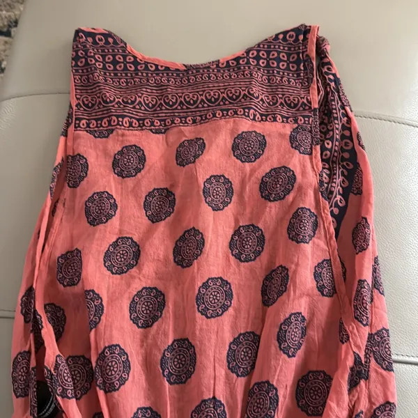 NWT Intimately Free People Soul of the‎ Sun Relaxed Bodysuit Peach Navy XS - Image 6
