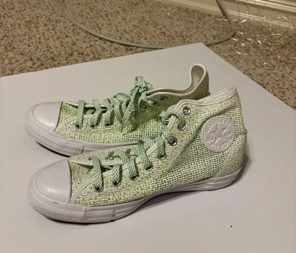 Converse Green And White Mesh - Image 4