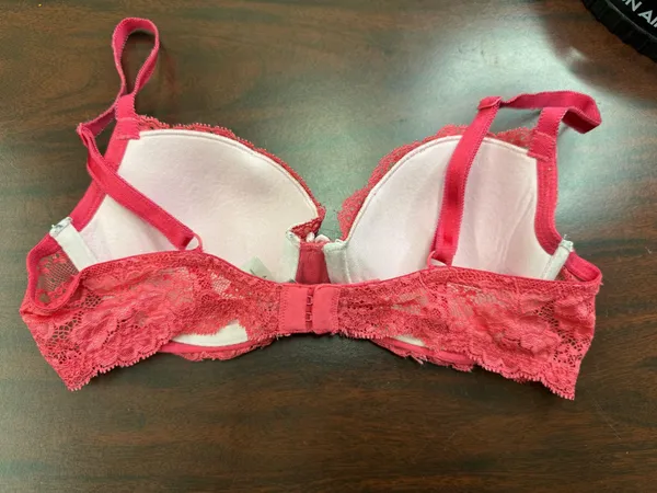 Victoria’s Secret Dream Angels Lined Demi Pink Lace Bra Size 34B - Image 3