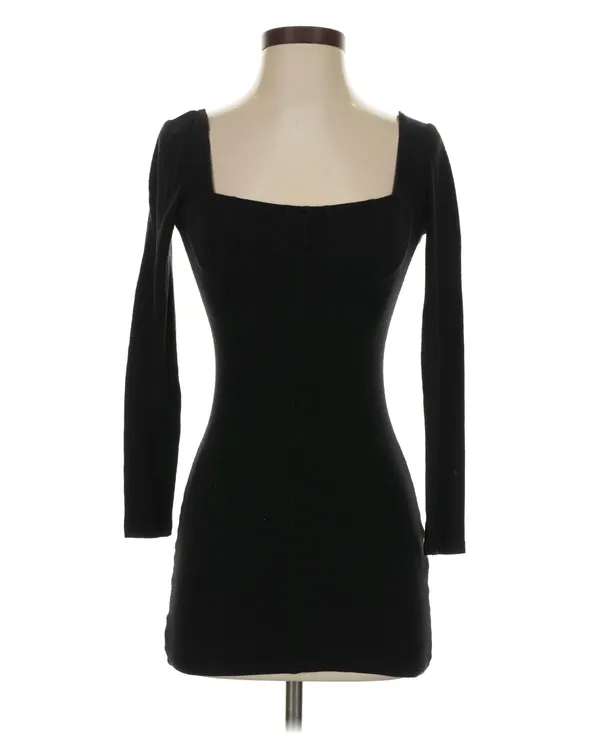 Long Sleeve Mini Dress Black Princess Polly - Image 2