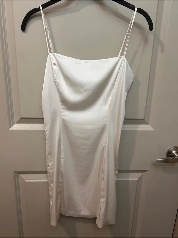 Aritzia Shimmer Dress Light Birch - Image 2