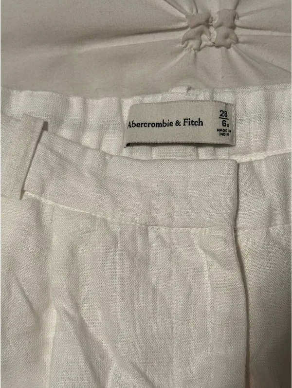 Abercrombie White Linen Pants - Image 6