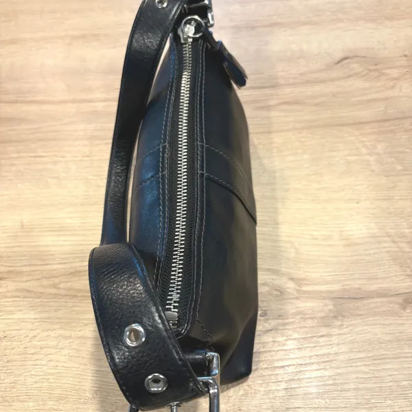 Coach Black Leather Small Soho Baguette Bag‎ Silver Hardware 9541 - Image 3