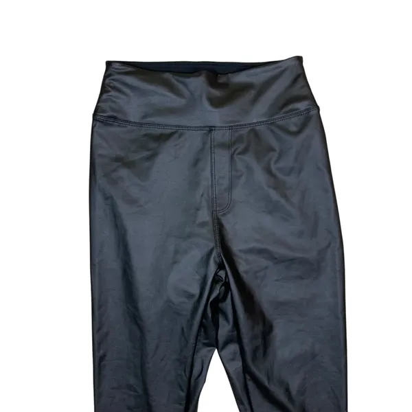 Offline By Aerie‎ S Real Luxe Black Faux Leather High Rise Leggings Sleek - Image 2