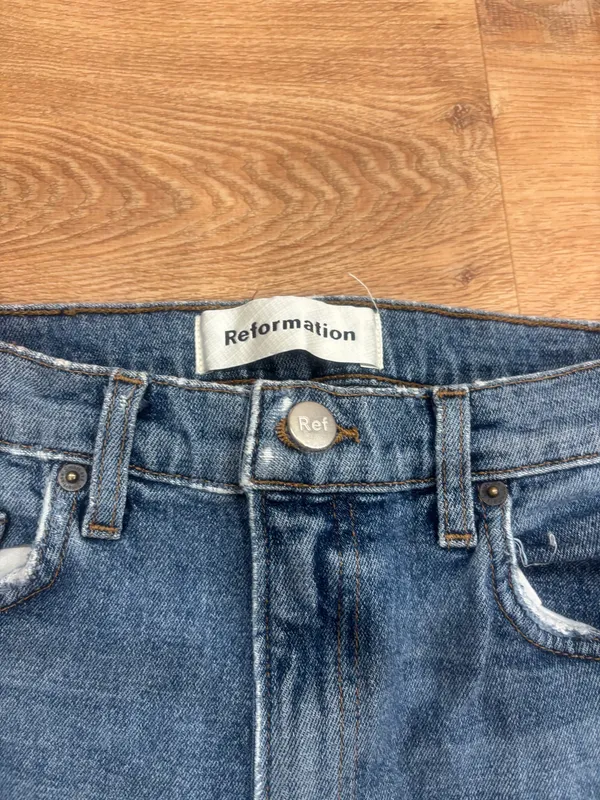 Reformation Jean shorts high rise 27 - Image 2