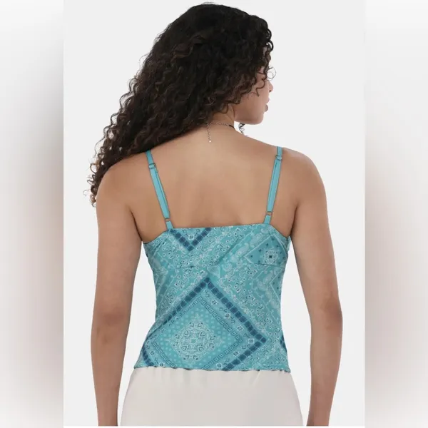 NO BOUNDARIES Womens Top Size Small Corset Style Lace Trim Padded Bra New - Image 3