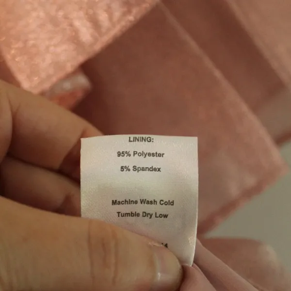 Choosy Copper Rose Organza Dress Size Small - Image 10