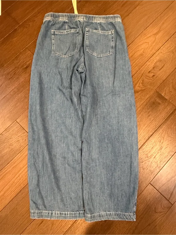 Gap High Rise Pull-On Wide-Leg Jeans Size Medium - C30-119 - Image 6