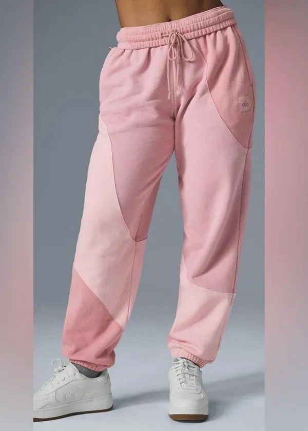 ALO Yoga NWOT Make Waves Sweatpants Sunset Pink Tonal Special Edition color M - Image 2