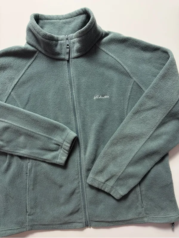Columbia Solid Fleece Full-Zip Jacket w/ Pockets, Size 3X - Image 3