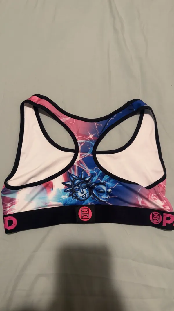 PSD Women’s Rick and Morty - Metal Logo Bra - Image 2