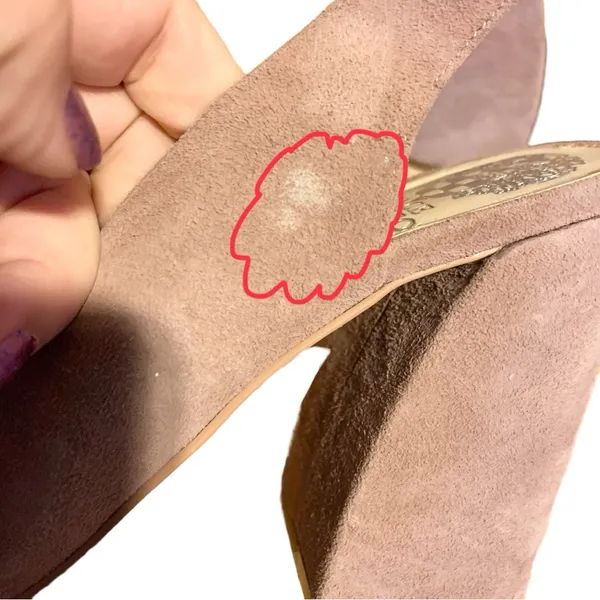 Vince Camuto "Almista" Dusty Rose Suede Sling Back Block Heel Shoes (11m) - Image 10