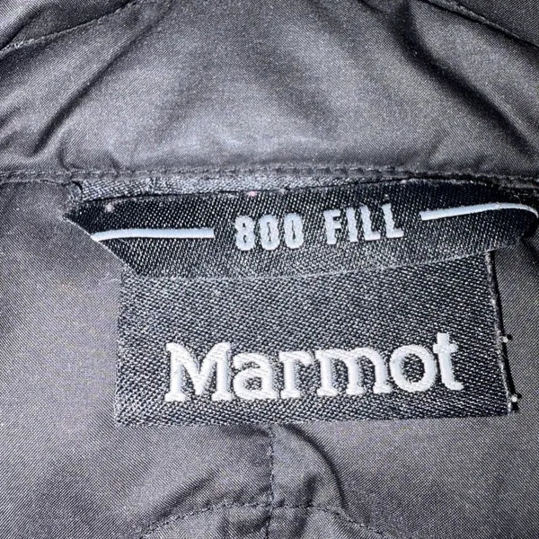 Marmot Black Quilted 800 Fill Goose Down Puffer Jacket Coat Medium - Image 8