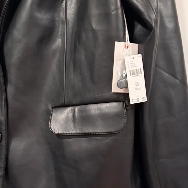Good‎ American Women's Better Than Leather Blazer 2X NWT - Image 4