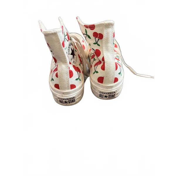 Converse Chuck Taylor All Star High Top Sneakers with Cherry Print - Image 5