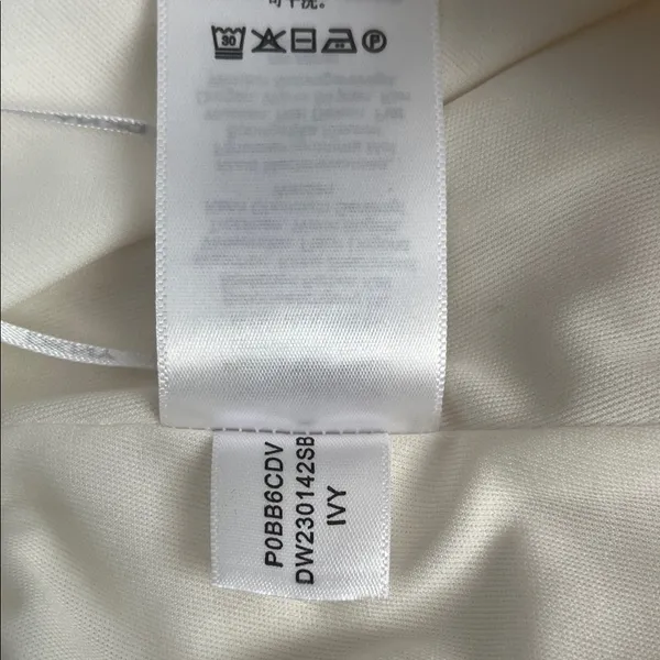 DKNY Cream Asymmetrical Midi Skirt - Image 9