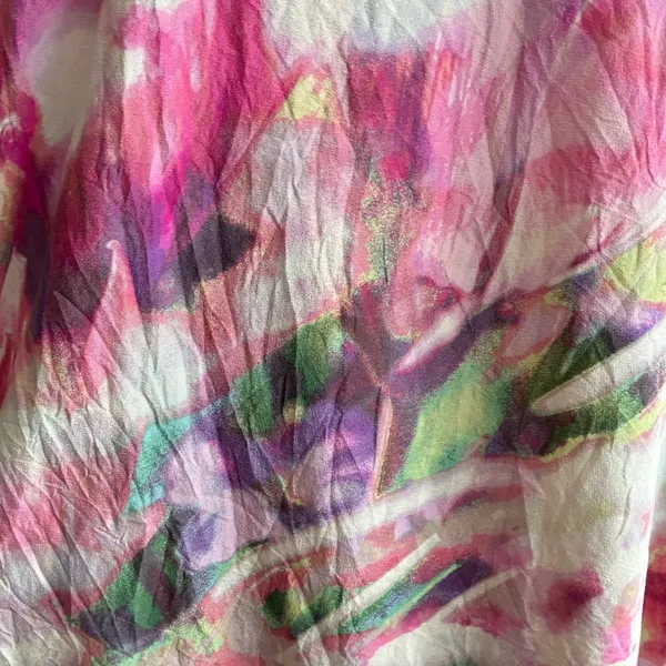 Cynthia Rowley 100% Silk Multicolors Abstract Dress 8 - Image 9