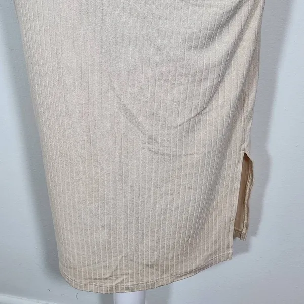 Pretty Garden Chic Cream Ribbed Knit Matching Set NWT Size Small - Image 3