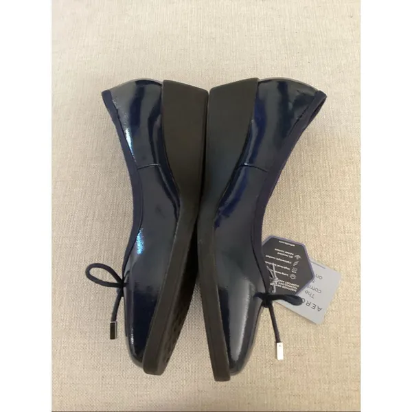 Aerosoles Tema ballet wedge pumps navy Blue, Size 10, NWT no box - Image 5