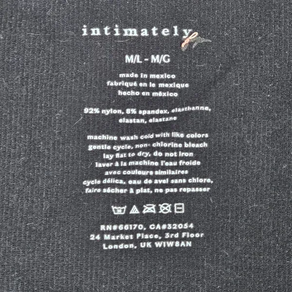 Free People Intimately Lost In Love‎ Seamless Top Black Mesh Puff Sleeve M/L - Image 3