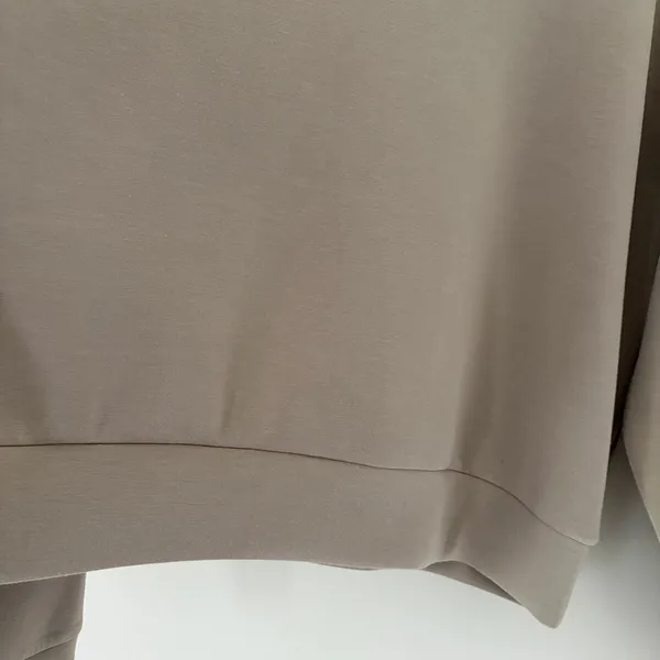 Spanx Sweatshirt AirEssentials XL Smoke Tan Crewneck Boxy Pullover - Image 5