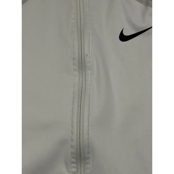 Nike Pro Dri-FIT 1/2 Zip Long Sleeve Top Womens Medium Beige Athletic - Image 2