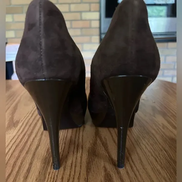 Guess Brown Suede Heels - Image 2