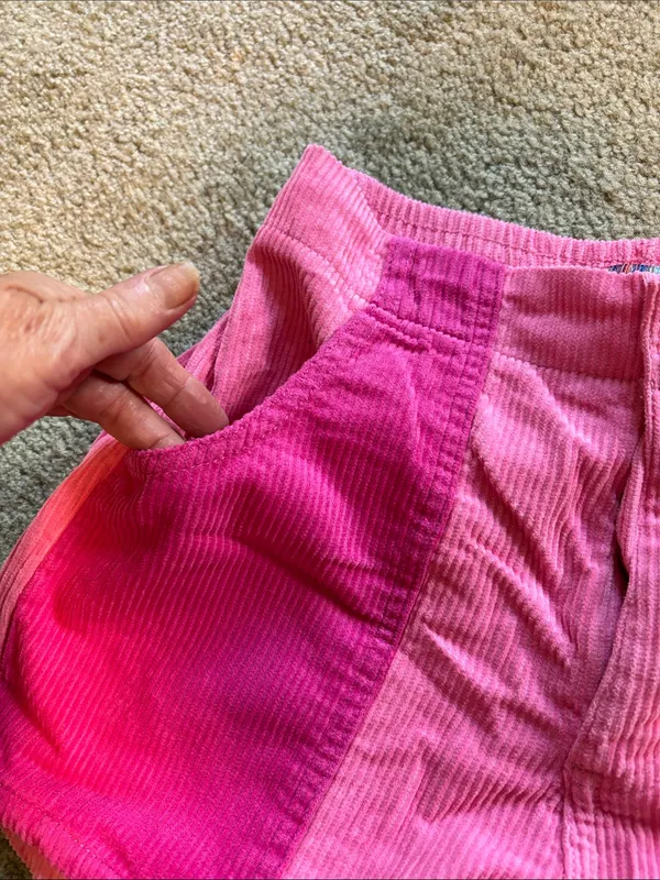 Urban Outfitters Pink Ombre Corduroy Shorts - Image 3