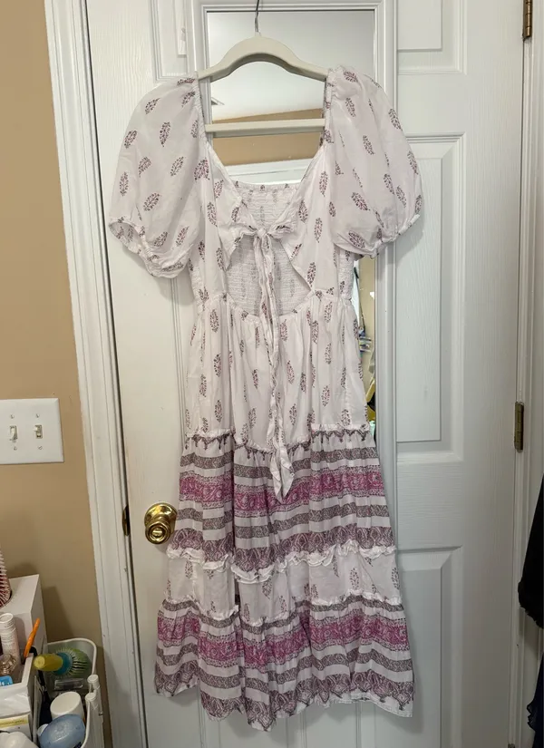 Wonderly Paisley Smocked Midi Dress - Image 2