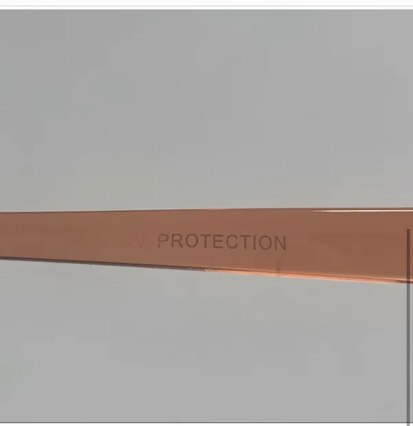 Sheer Pink Mirror UV Protection Cateye Sunglasses - Image 6