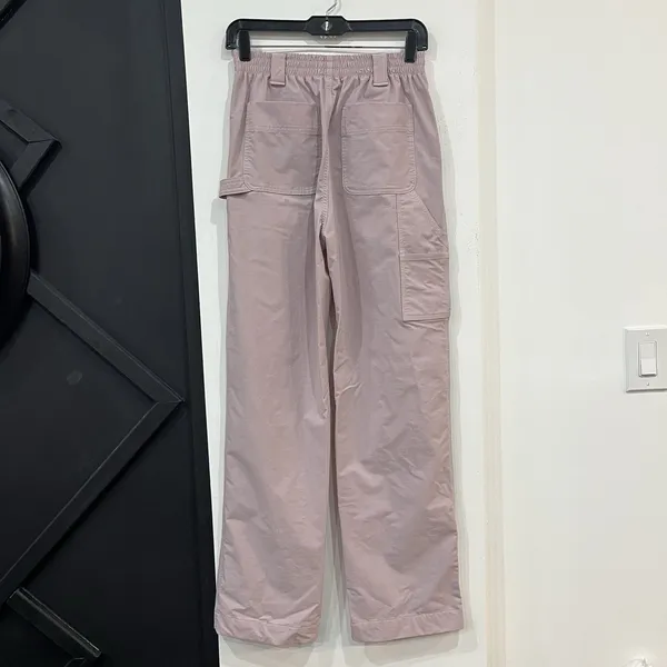 Urban Outfitters Women’s Pink Nylon Utility Cargo Pants Size Small - Image 4