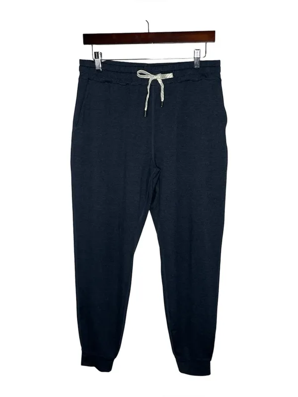 Vuori Midnight Heather Mid Rise Performance Jogger Sweatpants Lounge Athleisure - Image 3