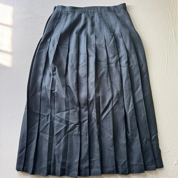 pleated school uniform midi skirt Black Size 36 - Image 3