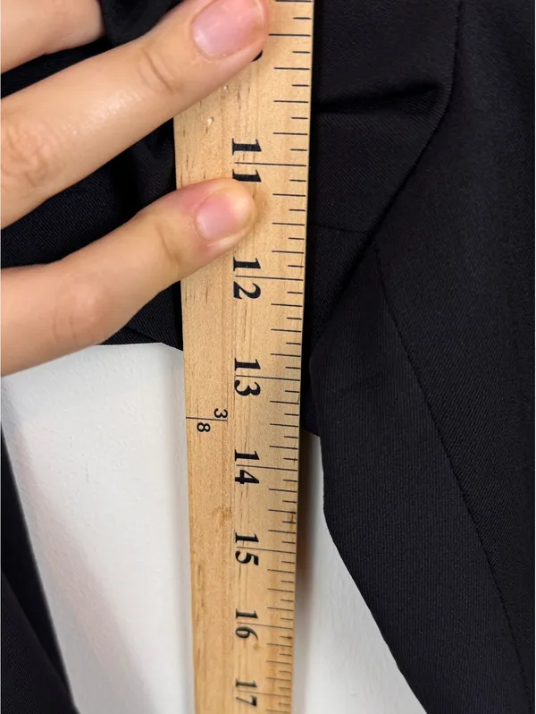 Lafayette 148 New York Black Virgin Wool Stretch Straight Leg Pants Size 14 - Image 12