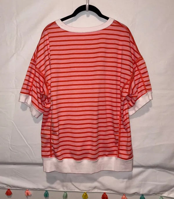 Amazon striped sleeveless sweater top - Image 2