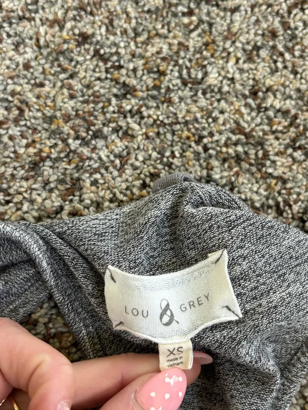 Lou & Grey Heathered Dress Grey XS - Image 3