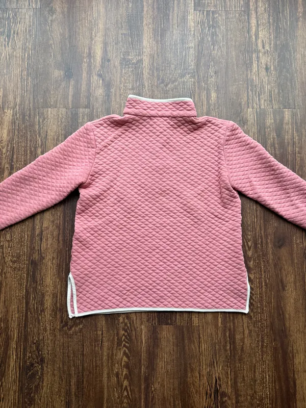Women’s Pink Quilted Wallflower T Snap Waffle Pullover Sweatshirt - Size M - Image 6
