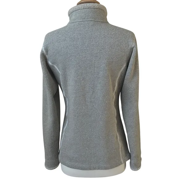 Kuhl Alfpaca Fleece‎ 1/4 zip Pullover Sweater Oatmeal Beige Womens Small Fitted - Image 2