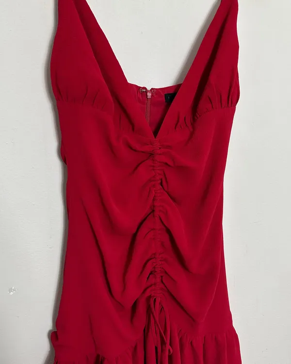 NBD NWT - Lea Mini Dress in Red Ruched Front Party Cocktail - Image 4