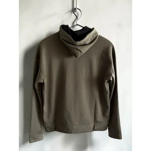 NOBULL Womens Coffee Heather Hoodie Sweatshirt Olive Green XS‎ NWT - Image 2