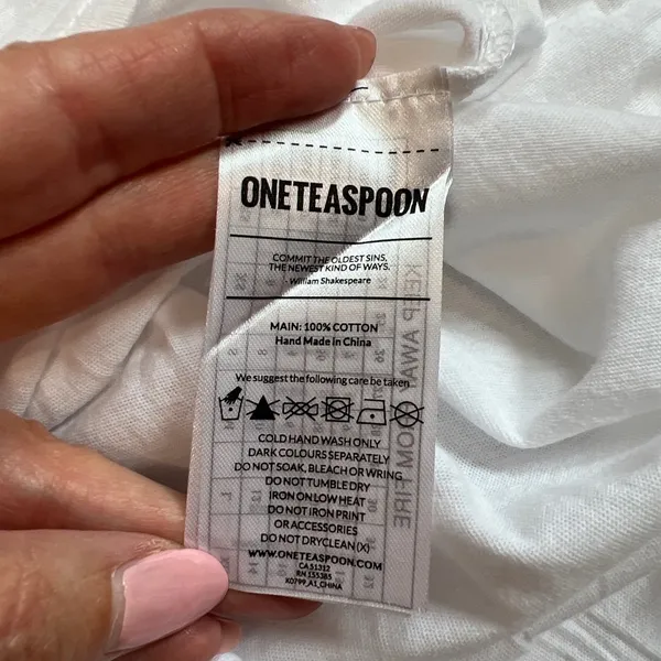 One Teaspoon Girls Girls Girls Crop Short Sleeve‎ T Shirt - Image 9