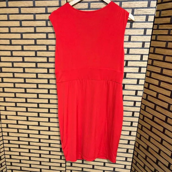 Venus Red Draped Front‎ Dress Size Large - Image 2