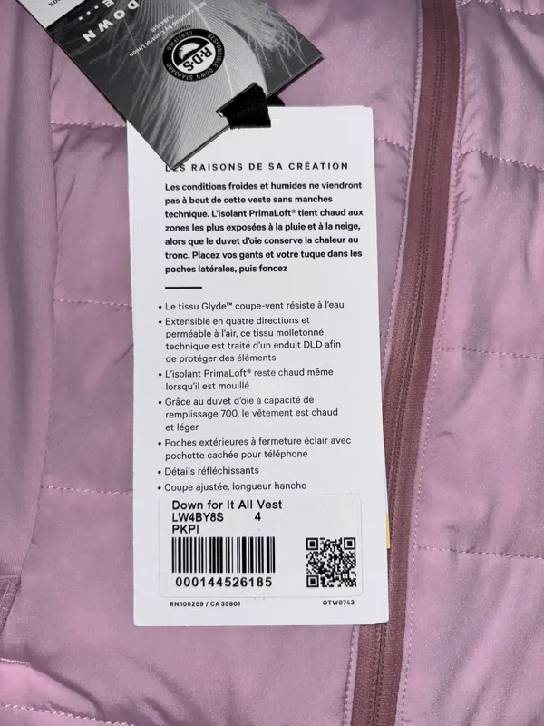 Lululemon Down For It All Vest - Image 8