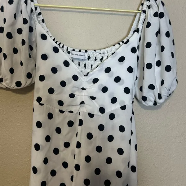 Faithfull the Brand‎ Charlize midi dress Polka Dot Size 2 - Image 4