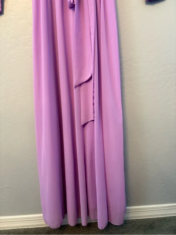 Pinkblush Ricarica lavender maternity long sleeve maxi dress medium NEW - Image 16
