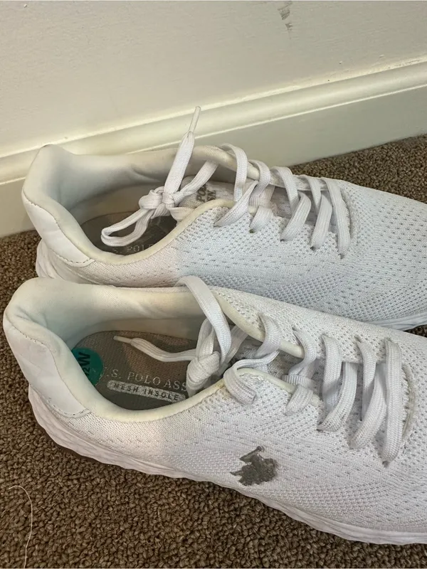 U.S. Polo Assn. White Running Workout Tennis Shoes Size 7.5 Women's - Image 3