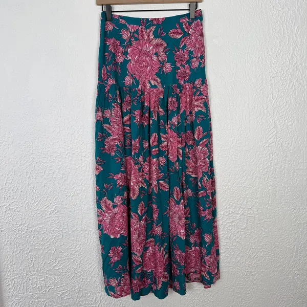 Abel the Label Bonnie Floral Maxi Skirt Flowy Boho Size Medium - Image 2